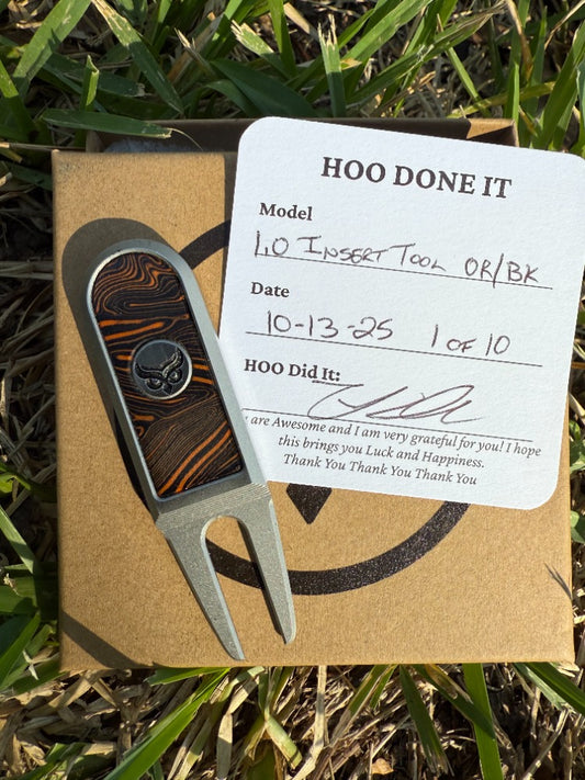 1.0 DIVOT TOOL STAINLESS STEEL WITH G10 OR/BK INSERT