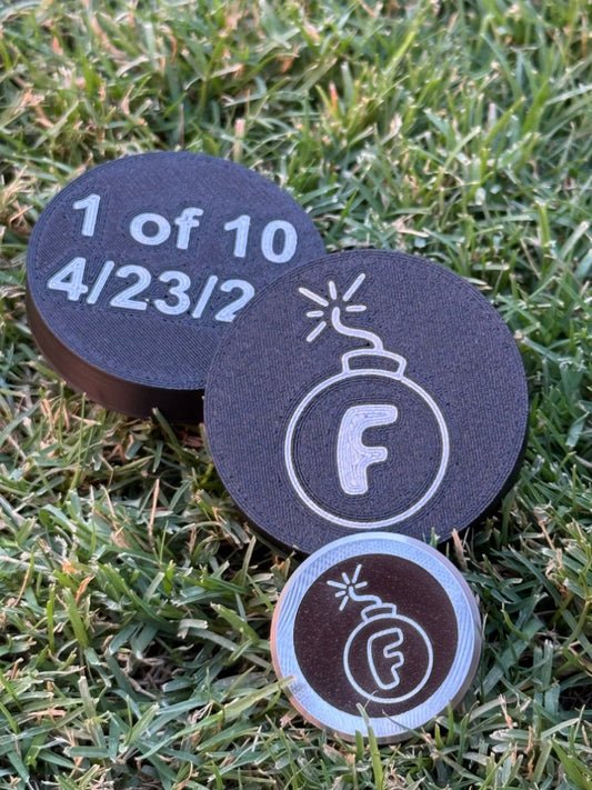 304L Stainless Steel F Bomb Marker — Limited Run (10 Made)