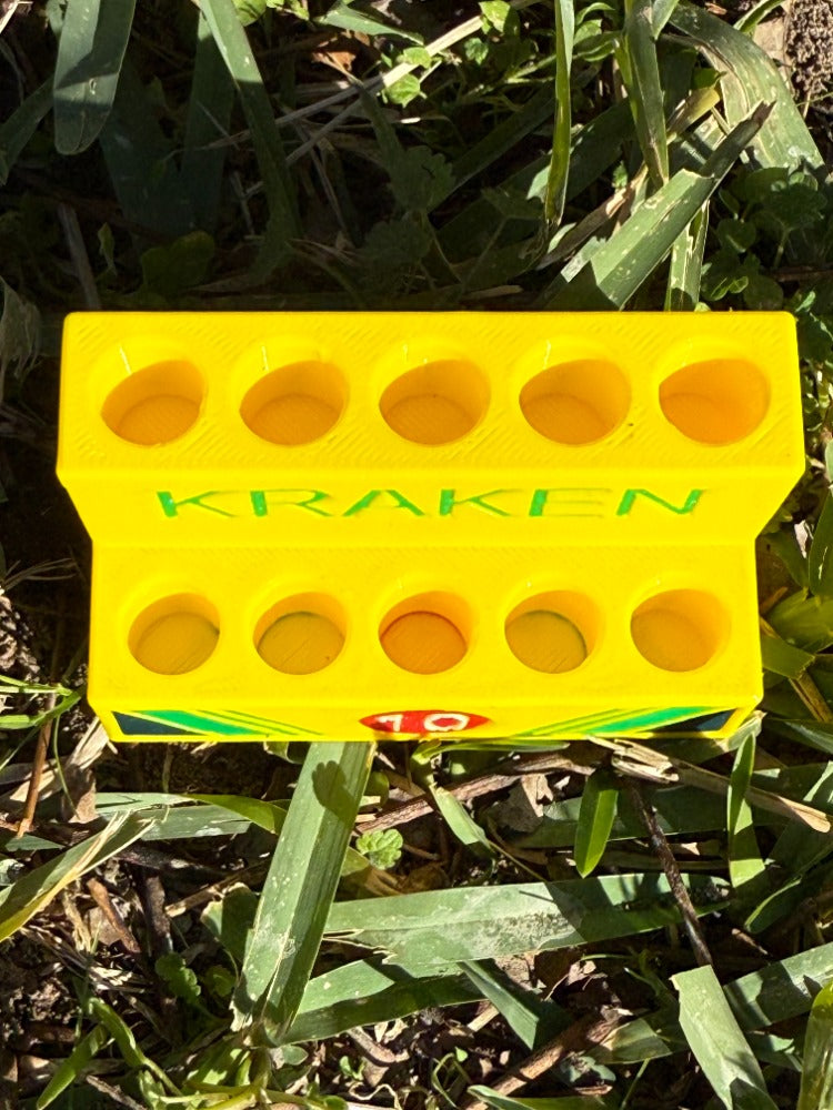Display to hold 10 Kraken Crayon divot tools