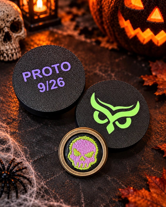 Halloween Prototype Embroidered Skull
